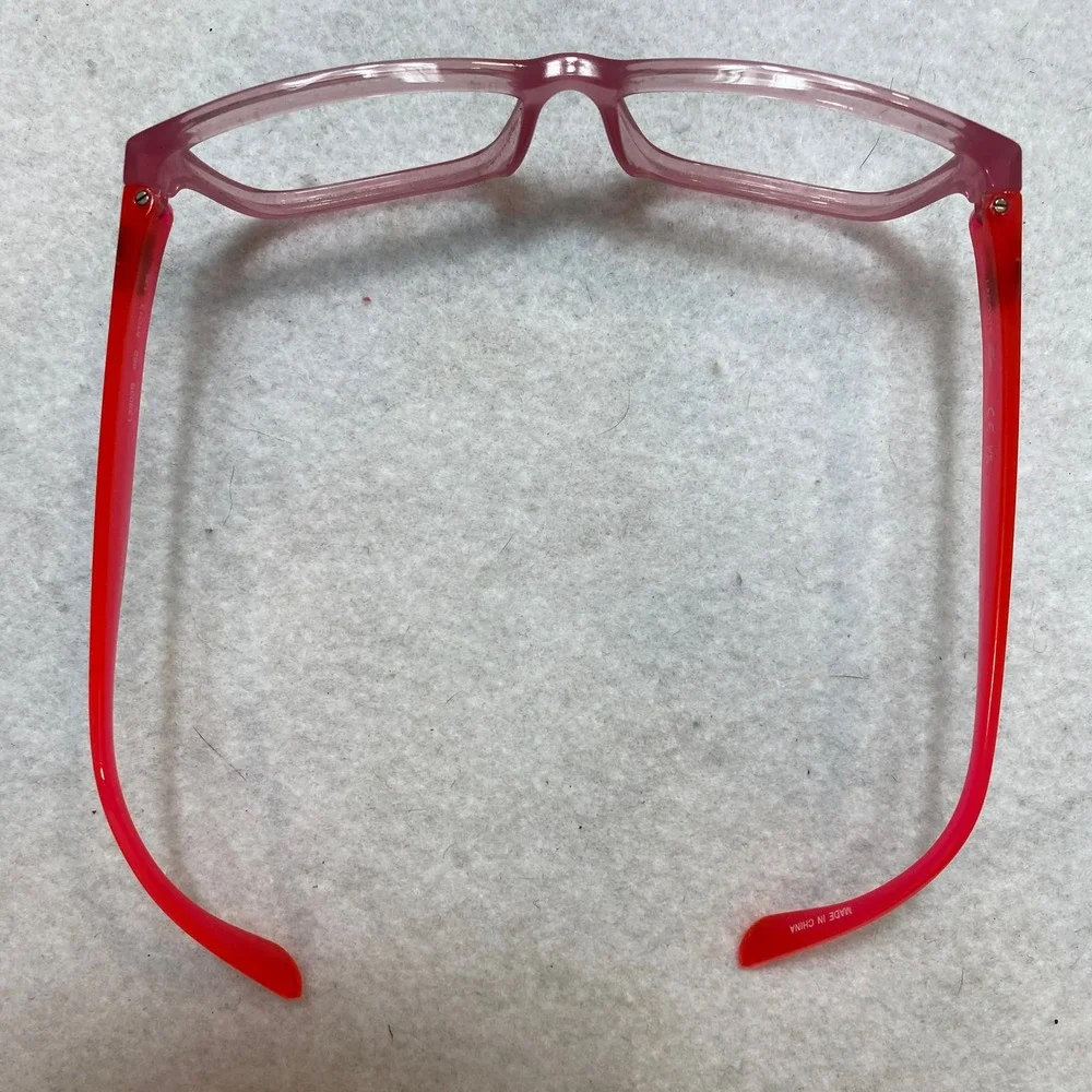 Lacoste L3803B 662 Eyeglasses Kids Pink Rectangular Logo Frames 51-13-135